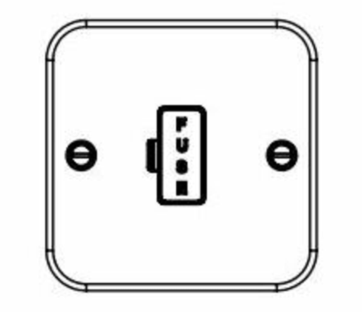 Knightbridge Metal Clad 13A Unswitched Fused Spur Connection Unit
