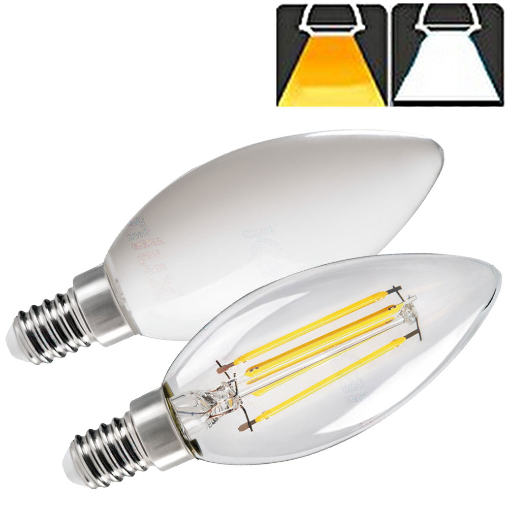 Kanlux XLED C35 E14 4.5W Candle Light Filament LED Bulb