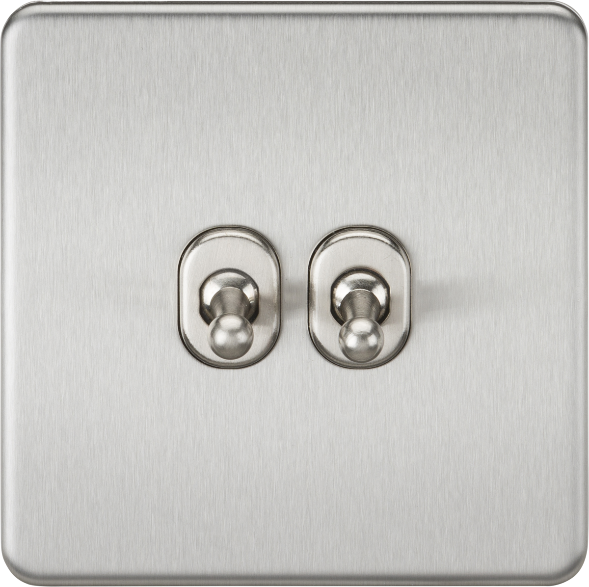 Knightsbridge Screwless 10AX 2G 2 Way Toggle Wall Switch