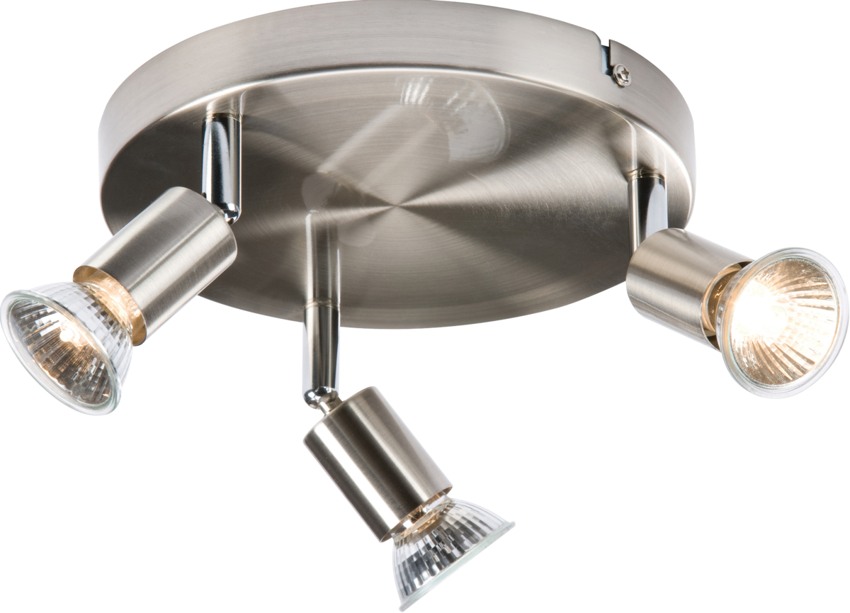 Knightsbridge Decorative 230V GU10 Energy saving Modern Spotlight - Brushed Chrome