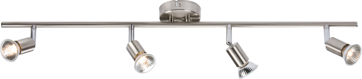 Knightsbridge Decorative 230V GU10 Energy saving Modern Spotlight - Brushed Chrome