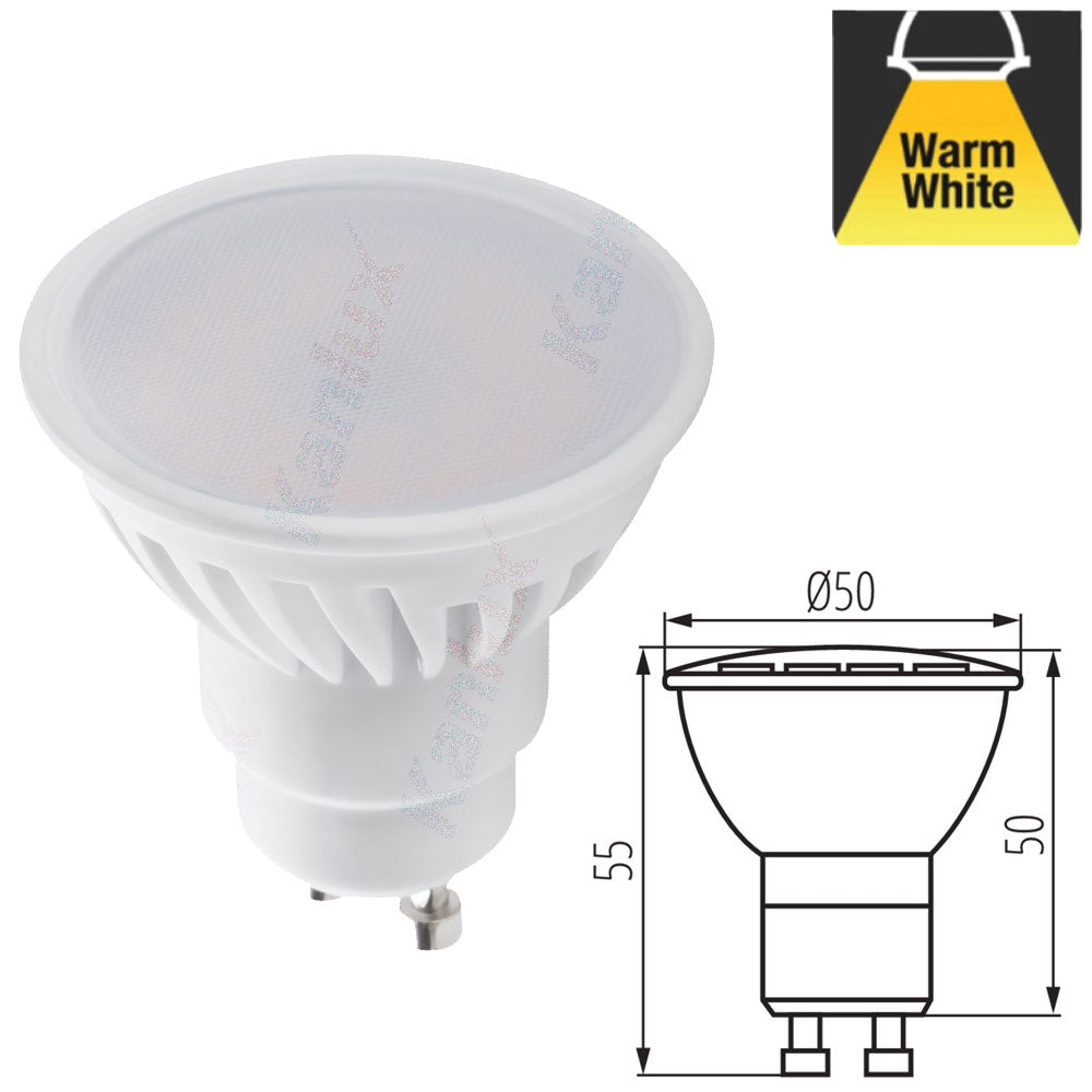 Kanlux 9W 900lm GU10 LED Ceramic Light Bulb Downlight Lamp Energy Saving