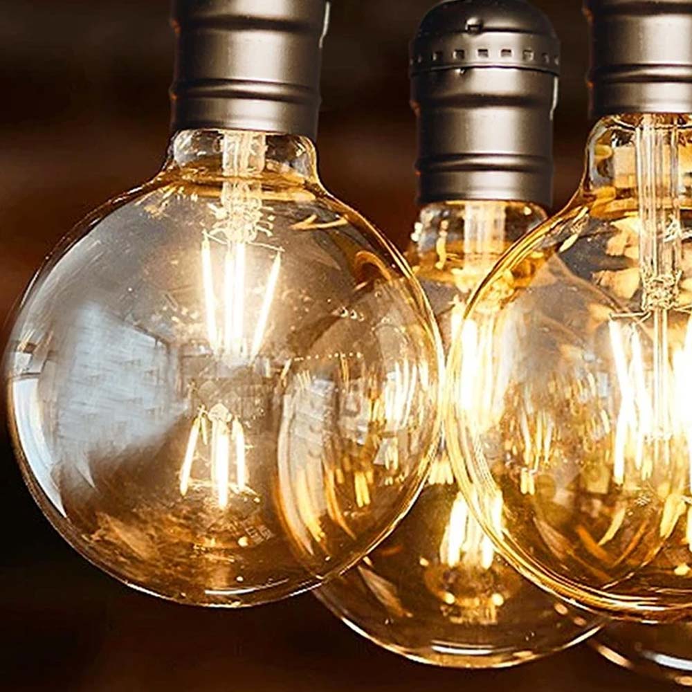 Kanlux XLED G125 7W E27 Vintage Antique Style Spiral Filament Transparent LED Light Bulb