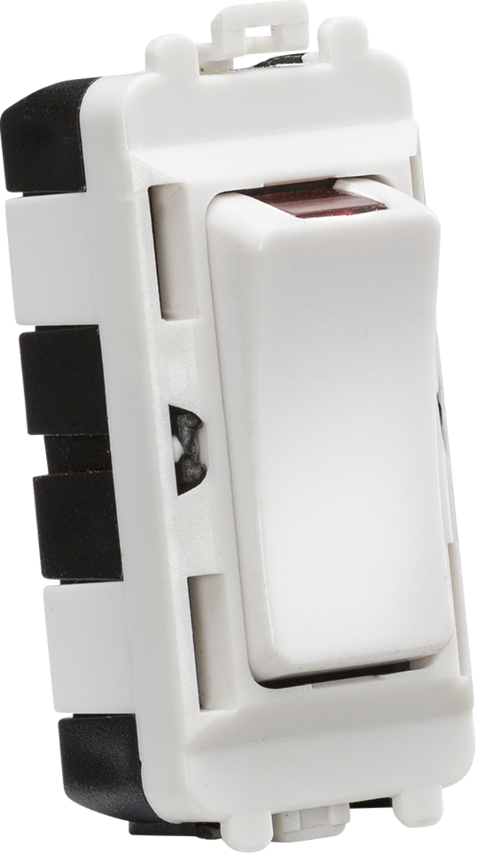 Knightsbridge 20AX Double Pole Grid Module With LED Indicator