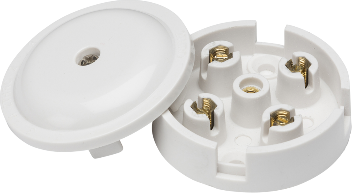 Knightsbridge 5A Junction Box 4 Terminal 59mm Round