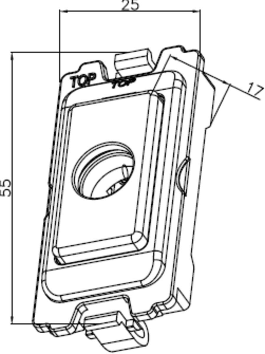 Knightsbridge Flex Outlet Module (up to 10mm)
