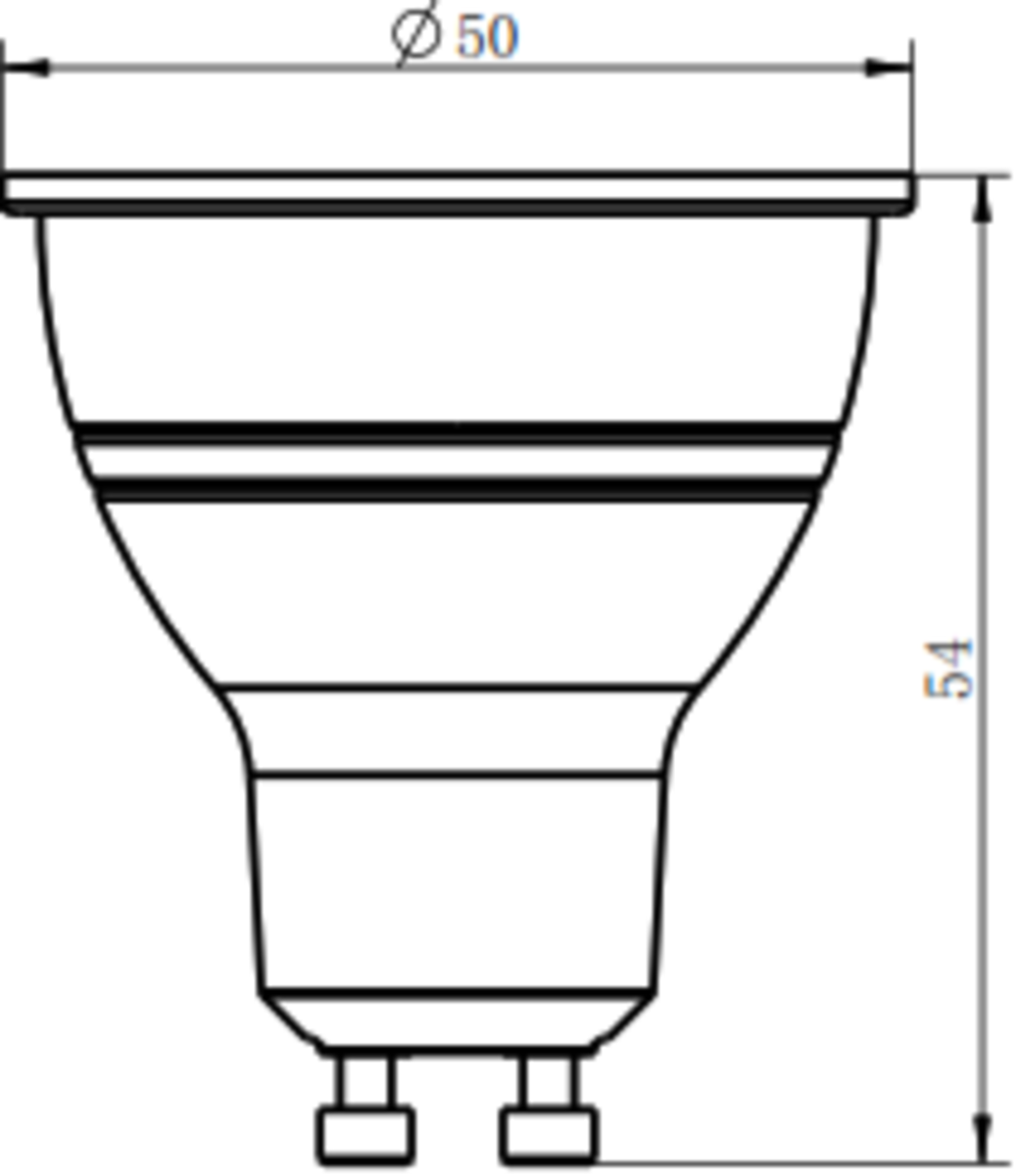 Knightsbridge 230V 5W GU10 LED Dimmable/Non Dimmable Light Bulb