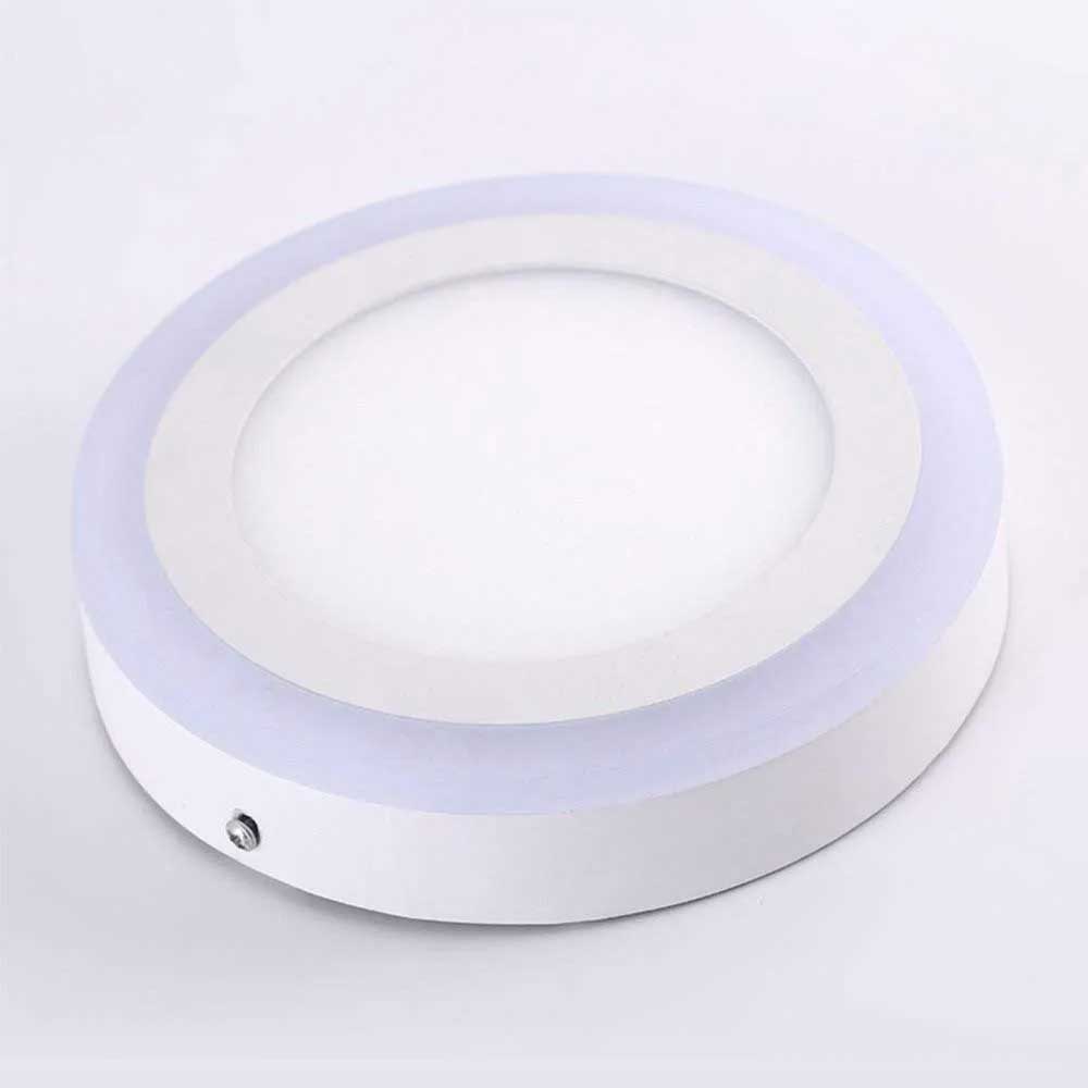 18W + 6W Multi Colour LED Panel Surface Ceiling Cool White RGB Edge Halo Light