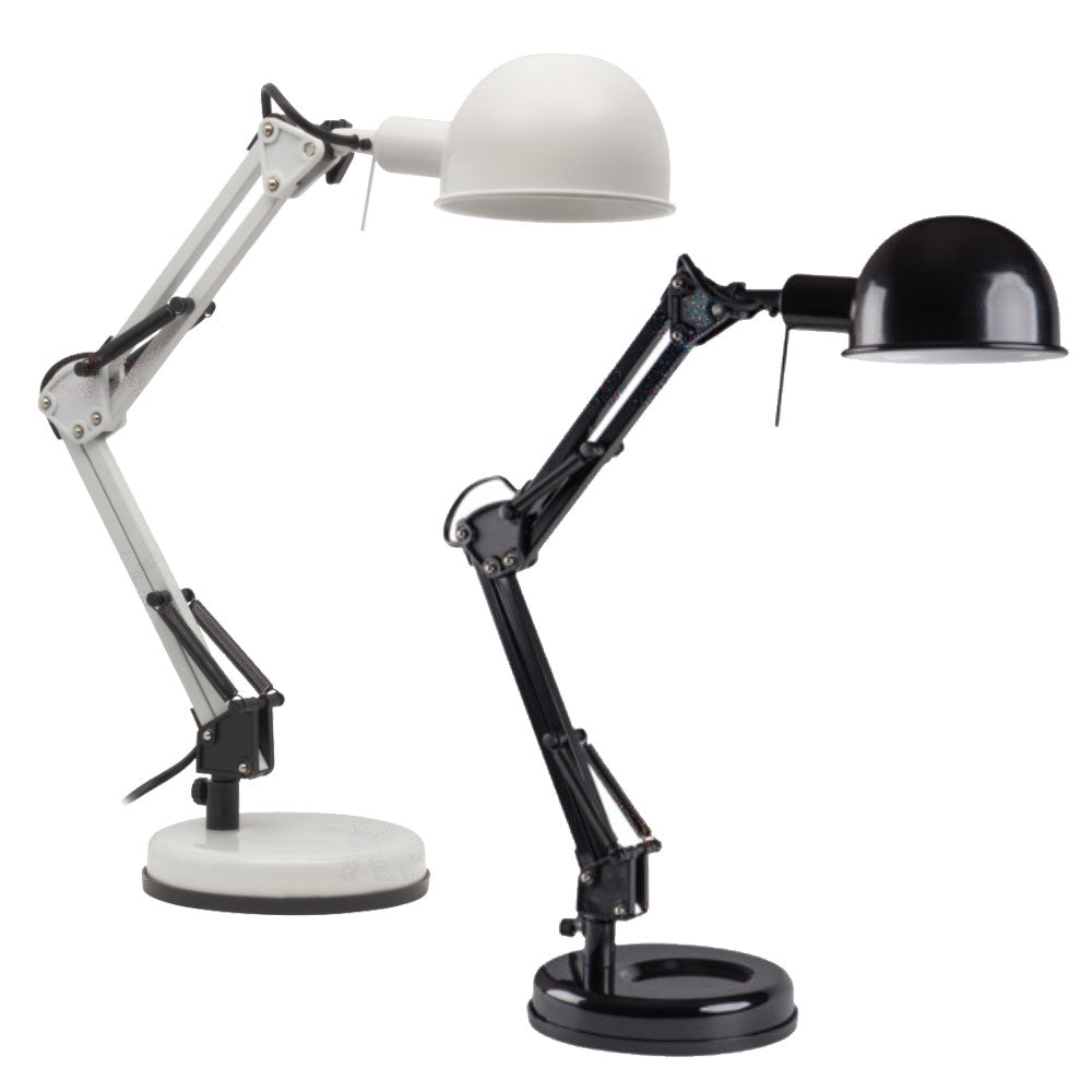 Kanlux PIXA Black White Adjustable Portable Table Desk Lamp Home Office E14 LED