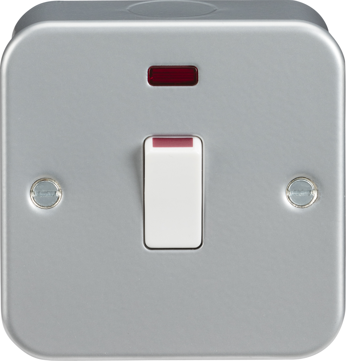 Knightsbridge Metal Clad 20A 1G DP Double Pole Switch