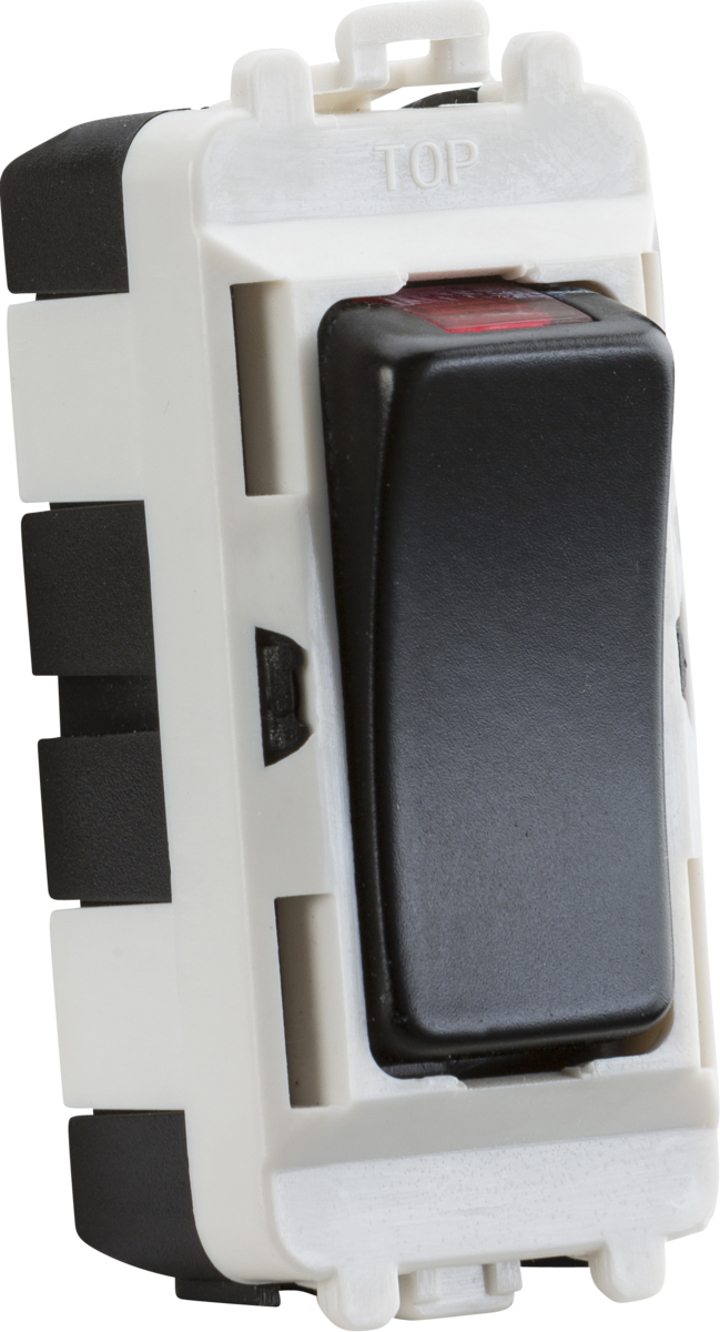 Knightsbridge 20AX Double Pole Grid Module With LED Indicator