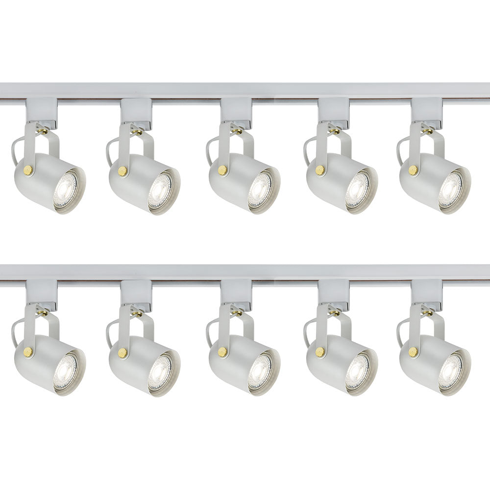 Knightsbridge 1M - 5M 230V GU10 Track Spot Light Single Circuit Rail Lighting Adjustable