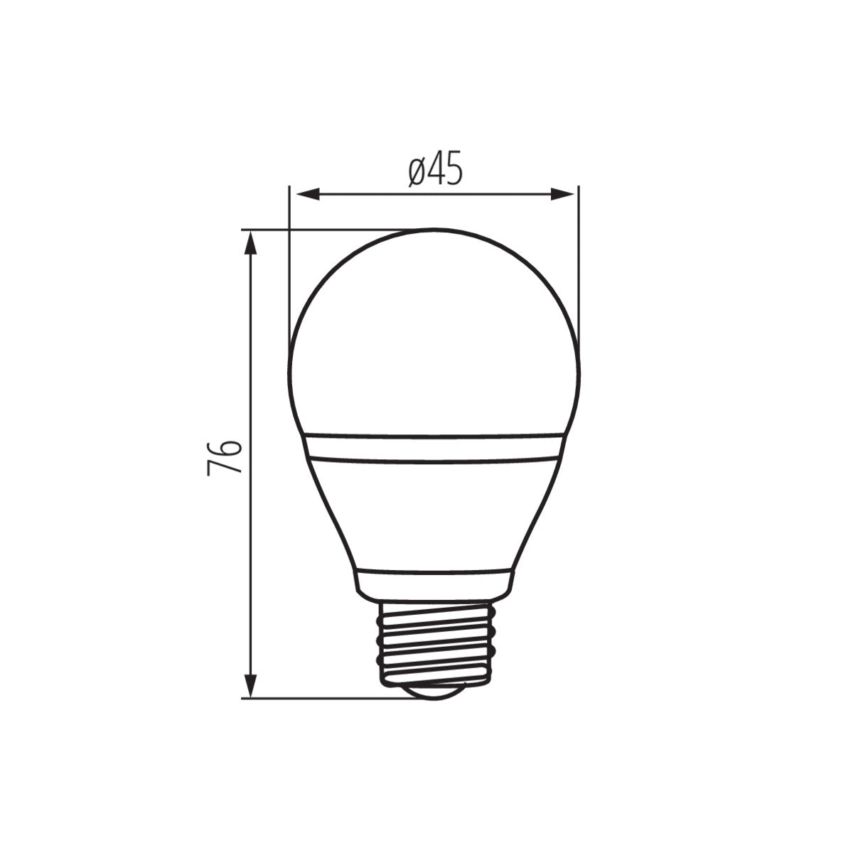 Kanlux BILO 6W Neutral Warm White LED Golf Ball E27 ES Edison Screw Light Bulb Lamp