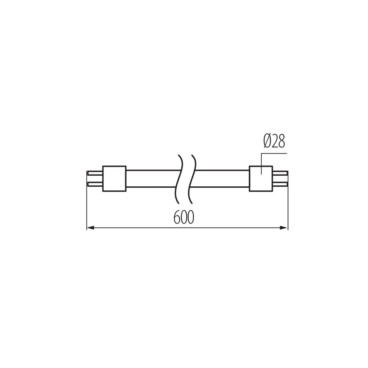 Kanlu 25x T8 LED GLASS V3 Tube Light 2ft 4ft 5ft Bright Lamp