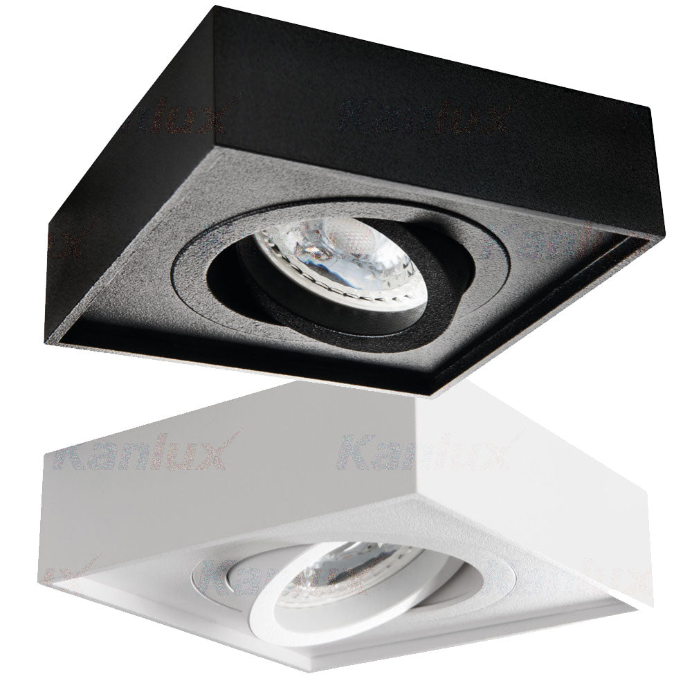 Kanlux MINI GORD DLP-50 GU10 Square Recessed Adjustable Ceiling Light Fitting