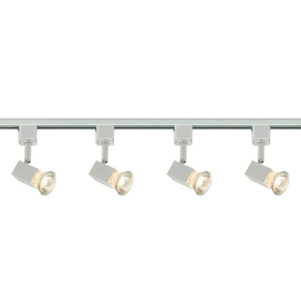 Knightsbridge 230V GU10 Single Circuit Track Spotlight Kit