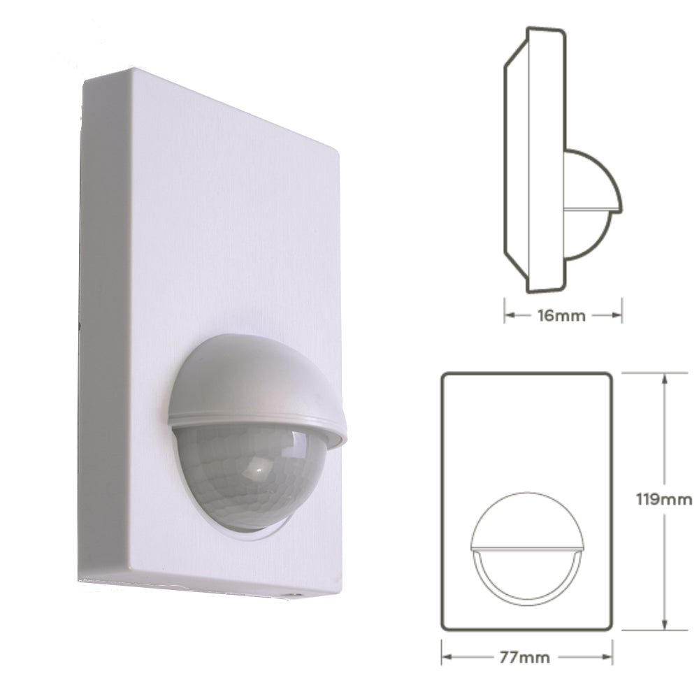 Hispec PIR 180° Corner Wall Mounted Motion Movement Sensor Switch Detector IP44 Outdoor