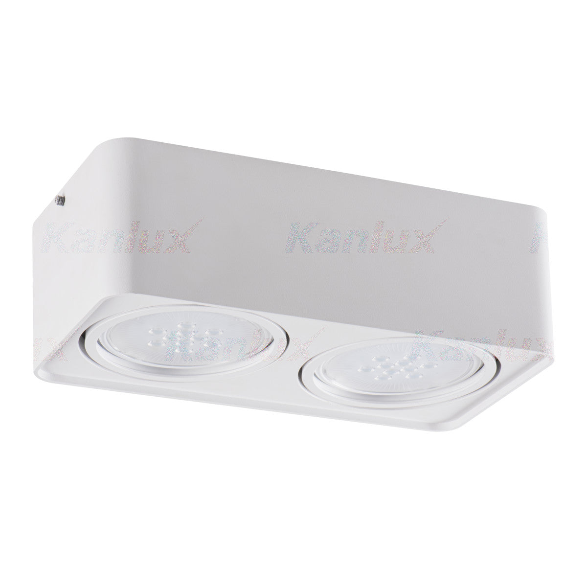 Kanlux TUBEO Single Twin Spot GU10 Ceiling Adjustable Tilt Light Fitting