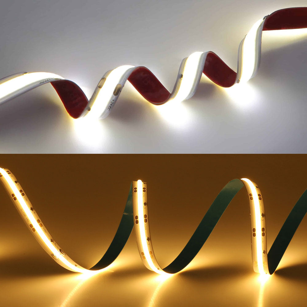 Kanlux Dotless 12V 9w/m 5meter IP00 8mm 45w White LED COB Striptape - IP00 Indoor - Cool White CW