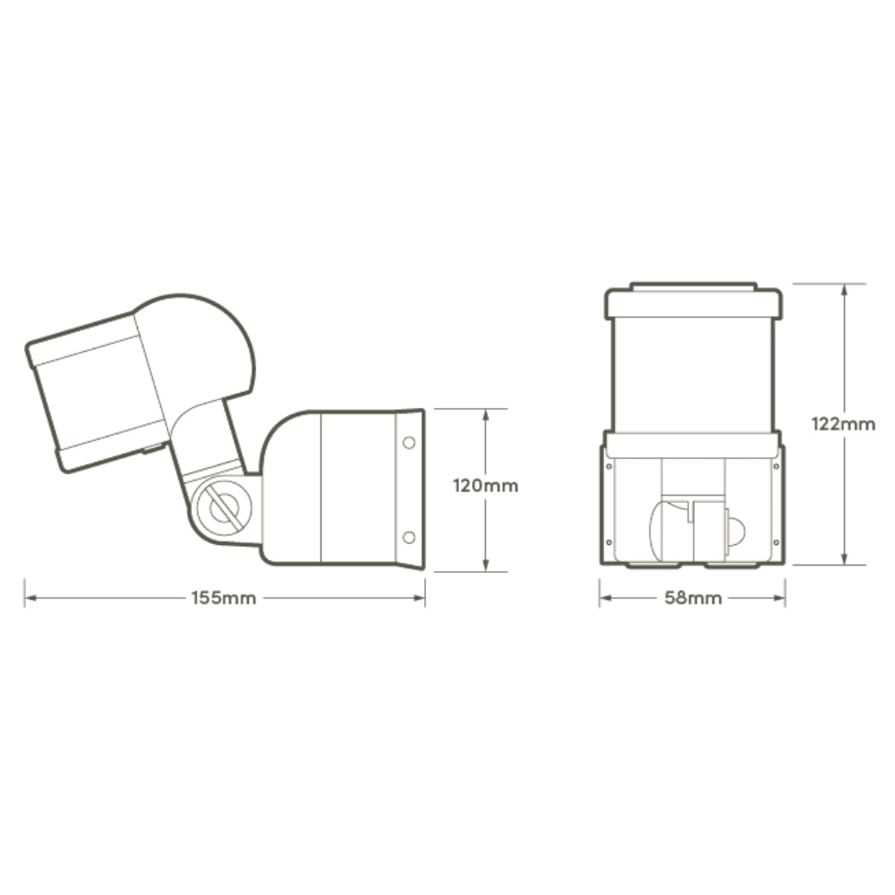 Hispec Outdoor 270° Security PIR Motion Movement Sensor Detector Switch IP44