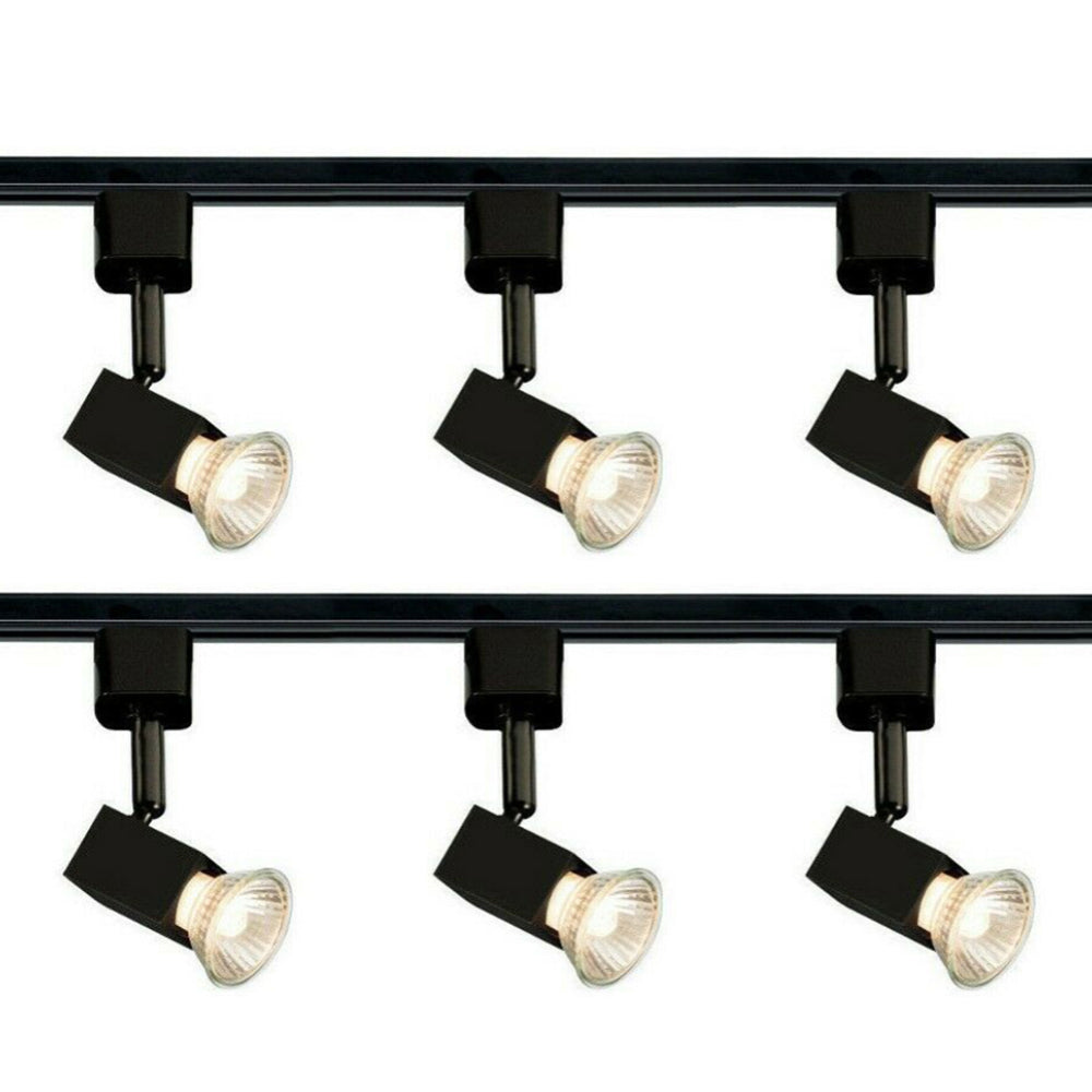 Knightsbridge 230V GU10 Single Circuit Track Spotlight Kit