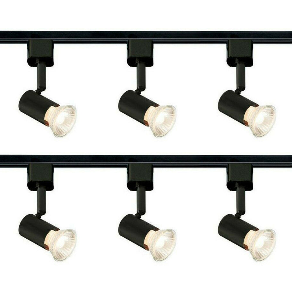 Knightsbridge 1M - 5M 230V GU10 Single Circuit Rail Track Spot Light Fitting