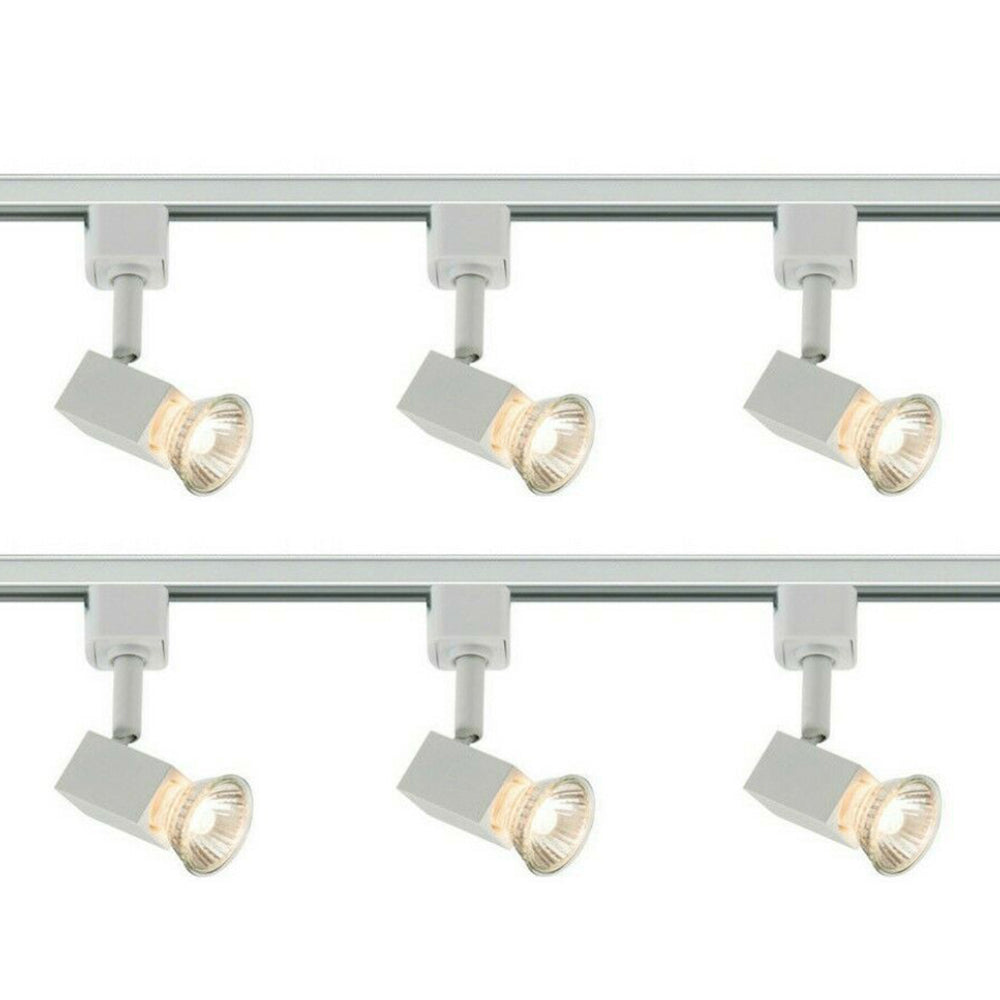 Knightsbridge 230V GU10 Single Circuit Track Spotlight Kit