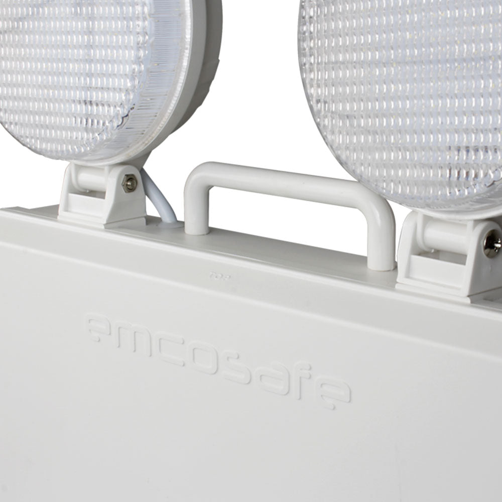 EMCO LED 3W Twinspot Emergency 3 HRs Non-Maintained Bulkhead 6000K Floodlight