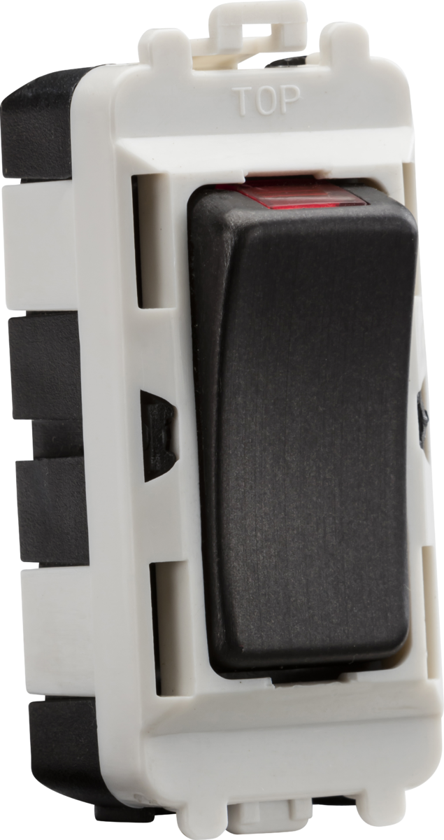 Knightsbridge 20AX Double Pole Grid Module With LED Indicator