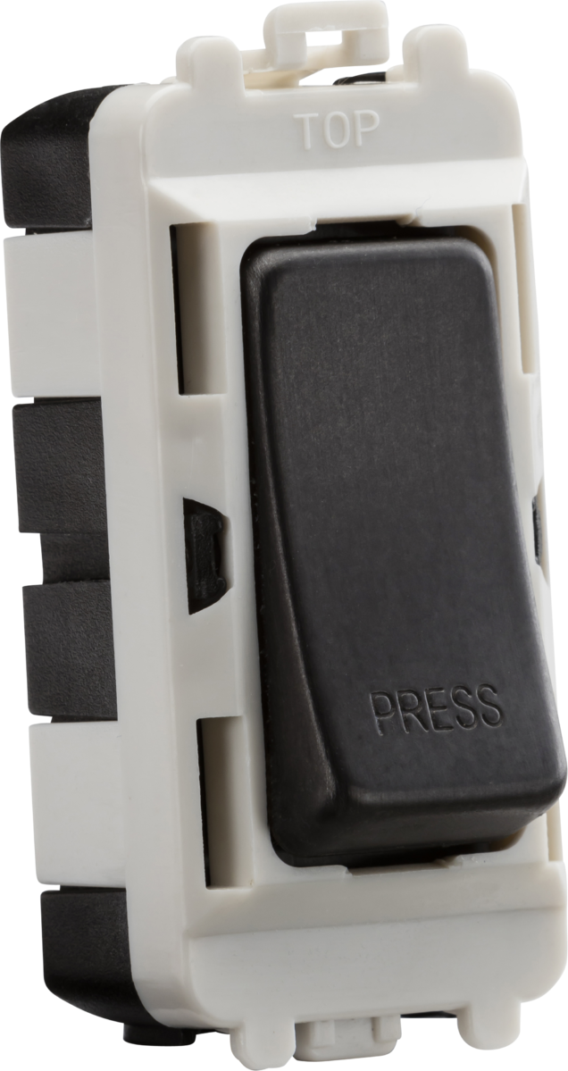 Knightsbridge 20AX 2 Way Retractive Single Pole Module Marked PRESS