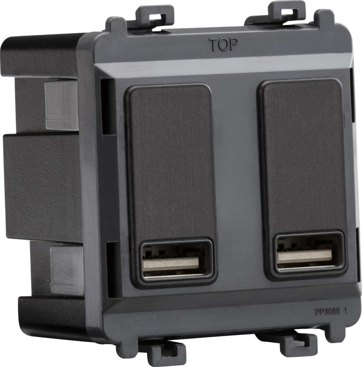 Knightsbridge Dual USB Charger Module (2 x Grid Positions) 5V 2.4A (Shared)