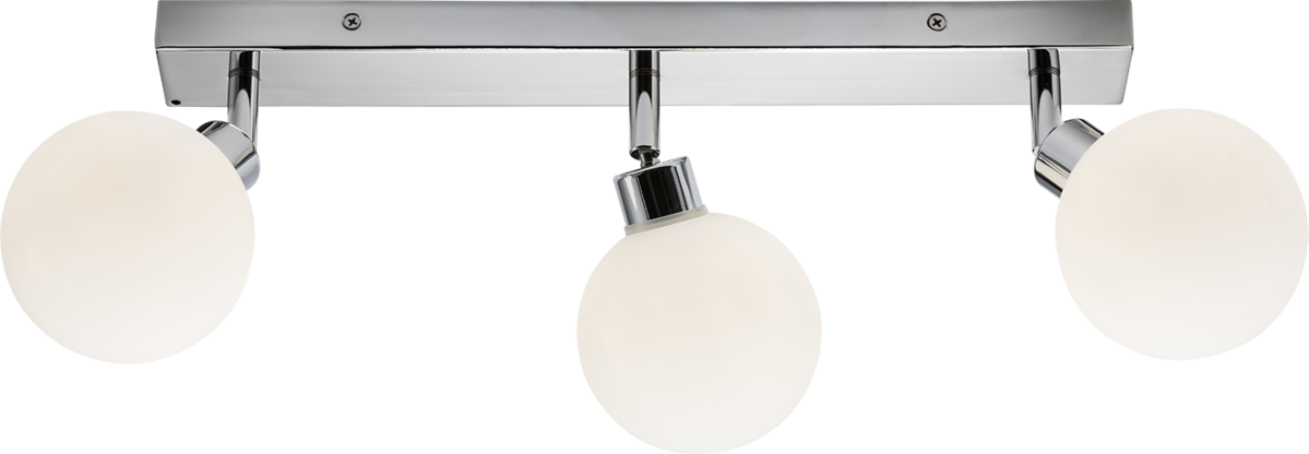 Knightsbridge 230V IP44 G9 Triple Spotlight with Round Frosted Glass Commercial & Residential spotlight