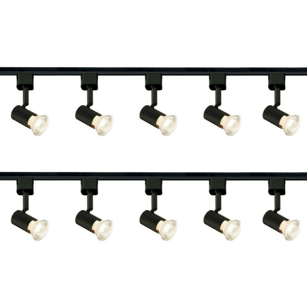 Knightsbridge 1M - 5M 230V GU10 Single Circuit Rail Track Spot Light Fitting