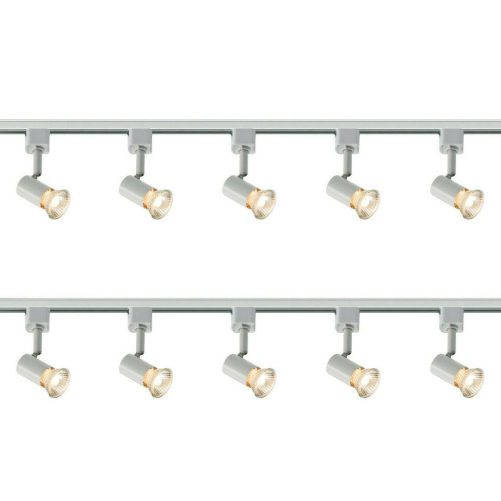 Knightsbridge 1M - 5M 230V GU10 Single Circuit Rail Track Spot Light Fitting