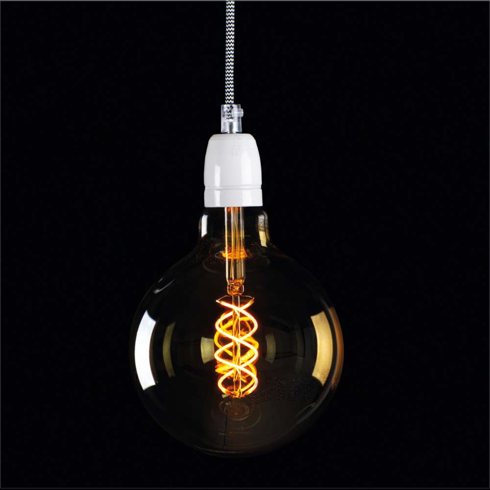 Kanlux XLED G125 E27 Vintage Antique Globe Filament Glass Light Bulb Super Warm