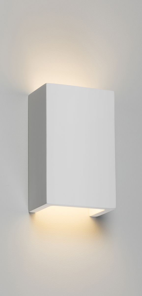 Knightsbridge 230V G9 40W Up and Down Plaster Paintable Wall Light