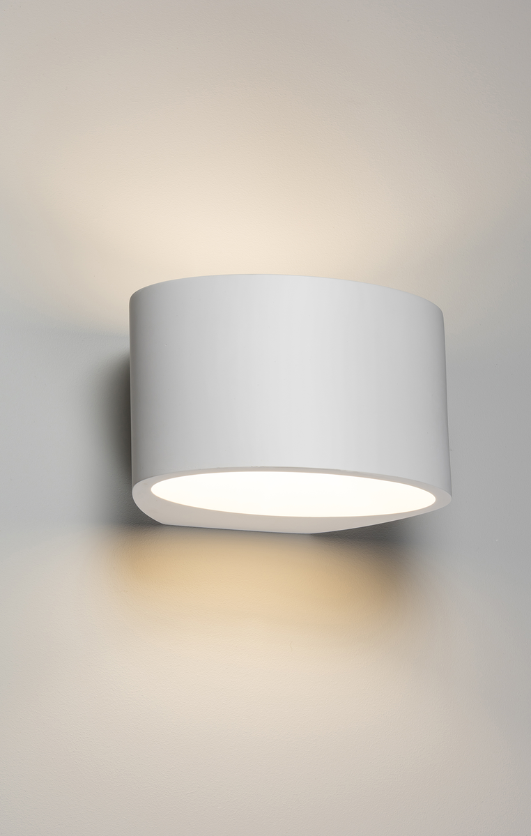 Knightsbridge 230V G9 40W Up and Down Plaster Paintable Wall Light