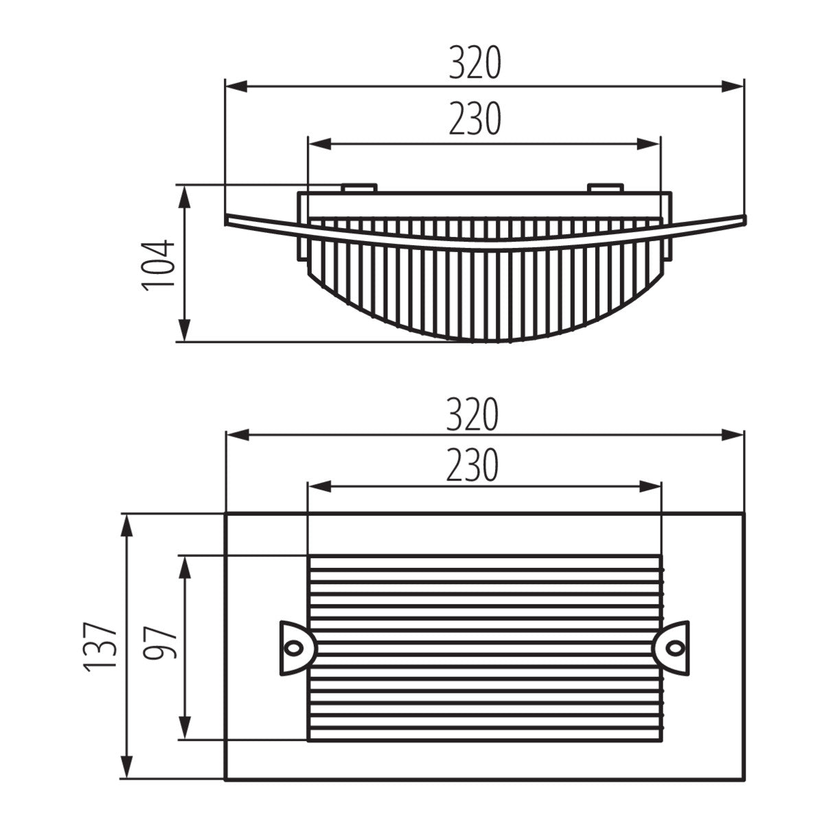 Kanlux TURK IP54 E27 LED Outdoor Water Dust Impact Resistance Home Facade Light