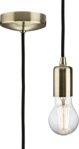 Knightsbridge 1.8m E27 Contemporary Pendant Set