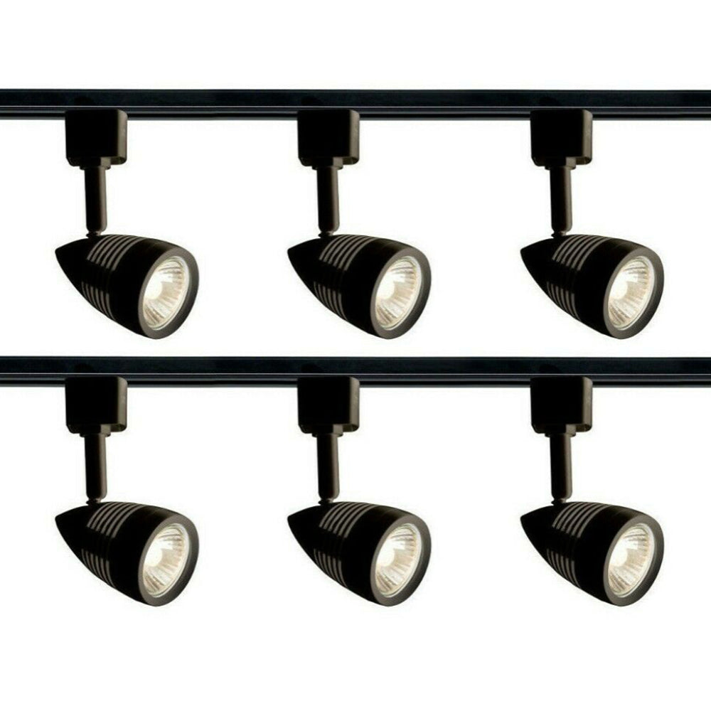 Knightsbridge 230V GU10 Single Circuit Track Spot Light Kitchen Shop Retail Display