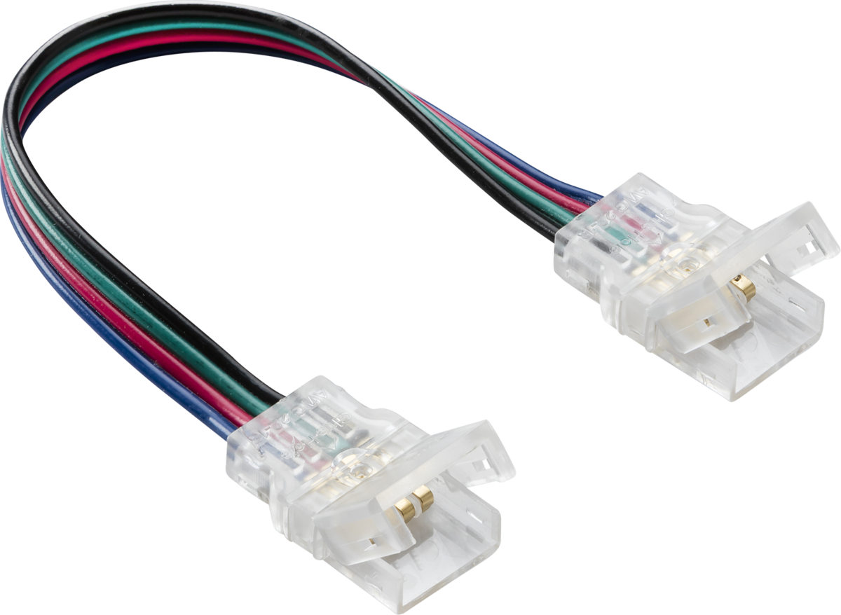 Knightsbridge 12V / 24V IP65 LED Flex Strip to Strip 150mm Connector - CCT / RGB