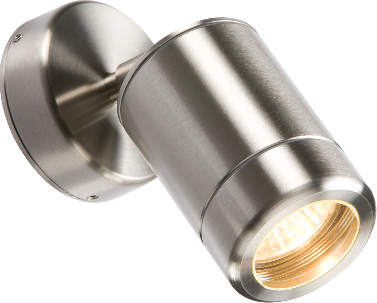 Knightsbridge 230V IP65 Stainless Steel GU10 outdoor Wall Light