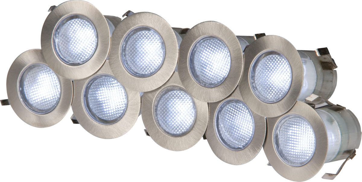 Knightsbridge IP65 230V 10x 0.2w LED Decking Lights Kit
