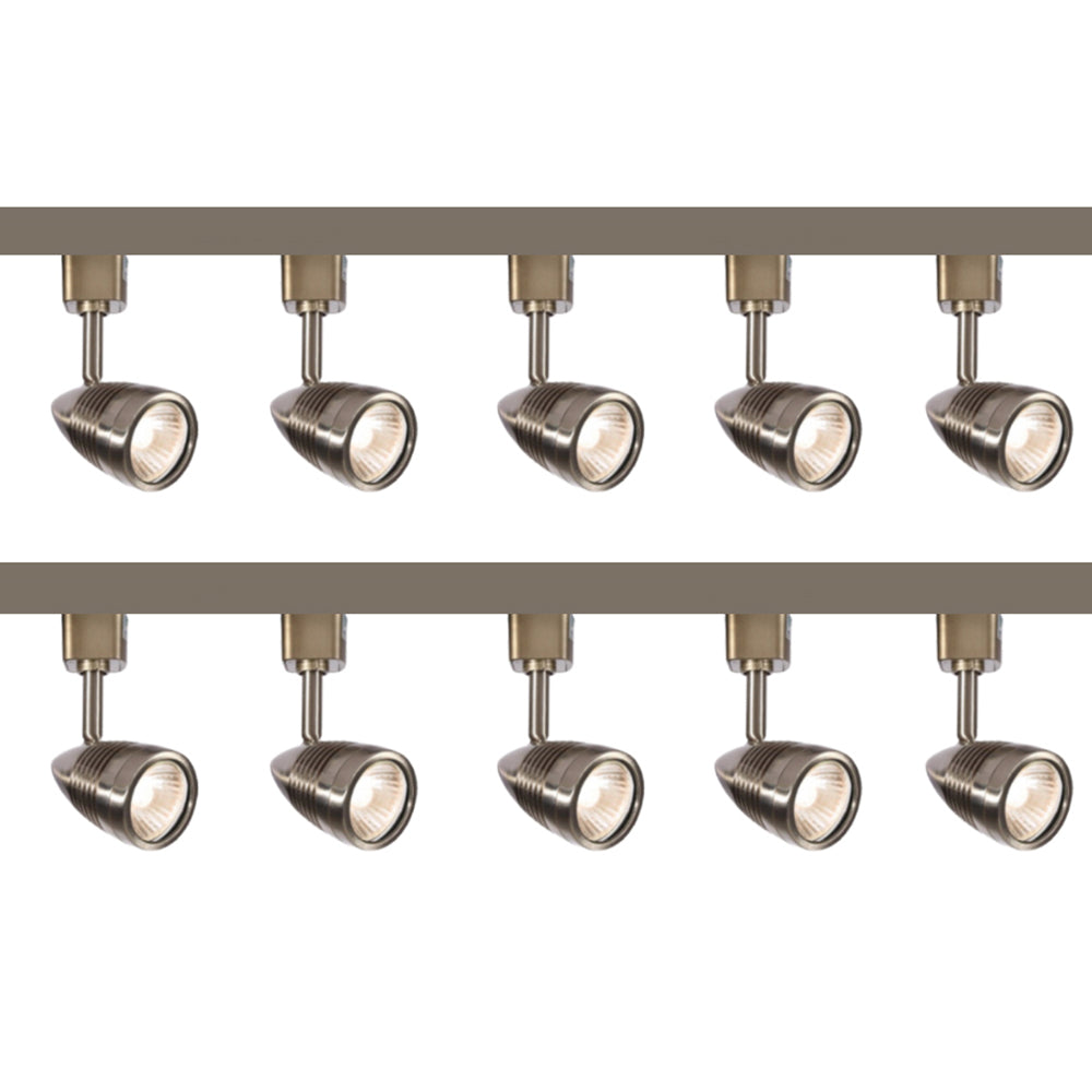 Knightsbridge 230V GU10 Single Circuit Track Spot Light Kitchen Shop Retail Display