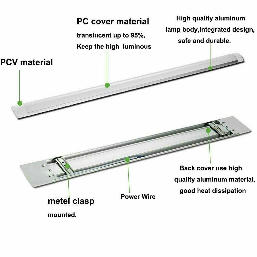 5ft 6ft High Power Slimline LED Batten Replace Florescent Energy Saving best Tube Light