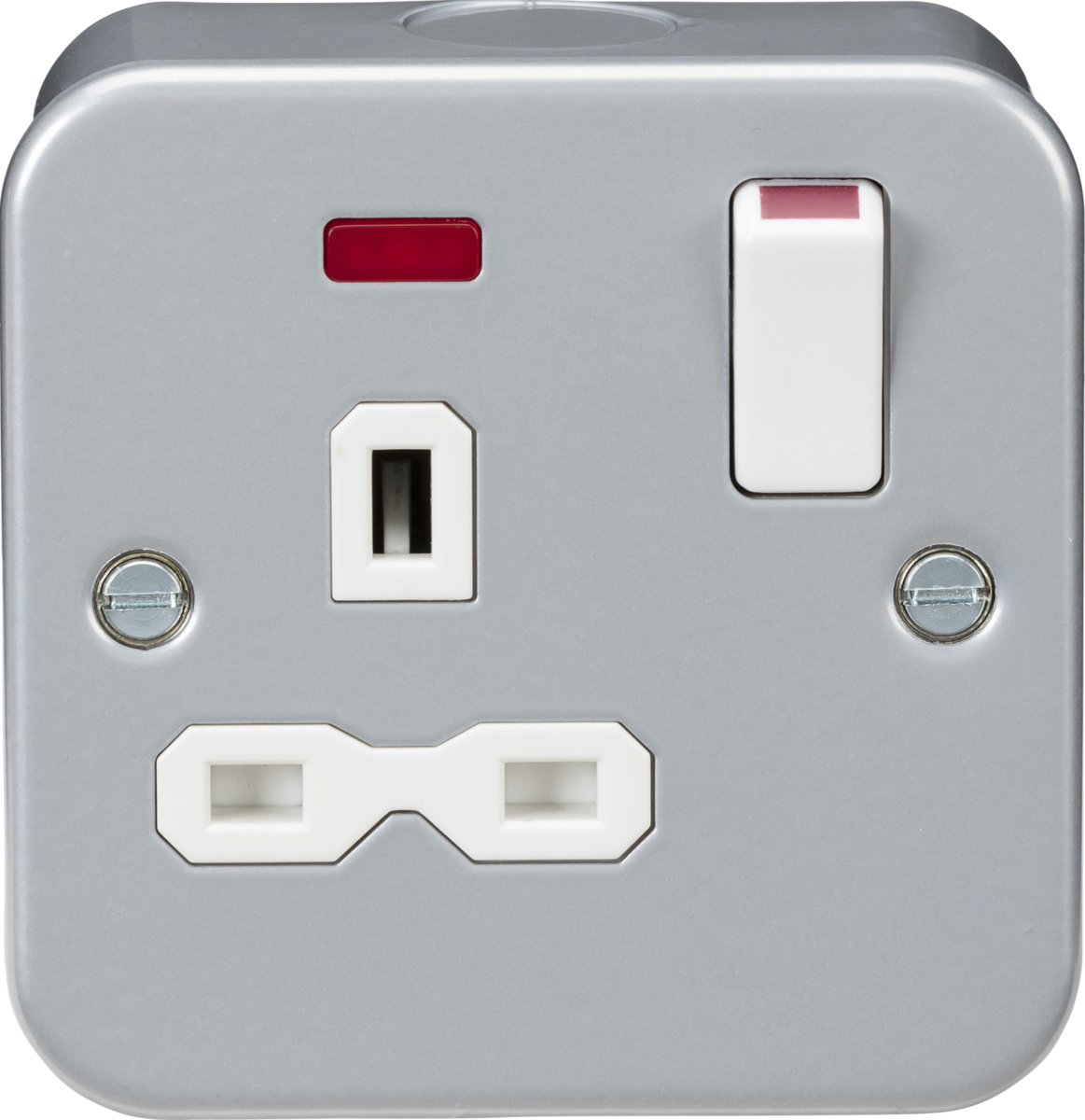 Knightsbridge Metal Clad Heavy Duty 13A 1G DP Switched Socket