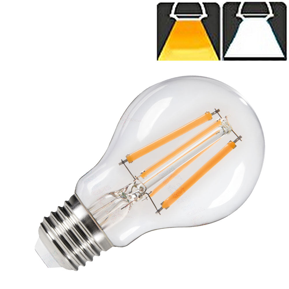Kanlux XLED A60 E27 7W Dimmable Filament LED Transparent Light Bulb
