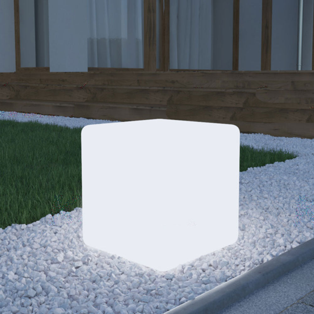 Kanlux Ubos Garden Light Fitting Mains E27 Cube Stool Outdoor IP65