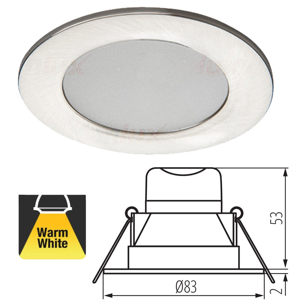 Kanlux IVIAN 4W LED Ceiling Recessed Downlight IP44 Bathroom Round Light 240V Modern ceiling downlight