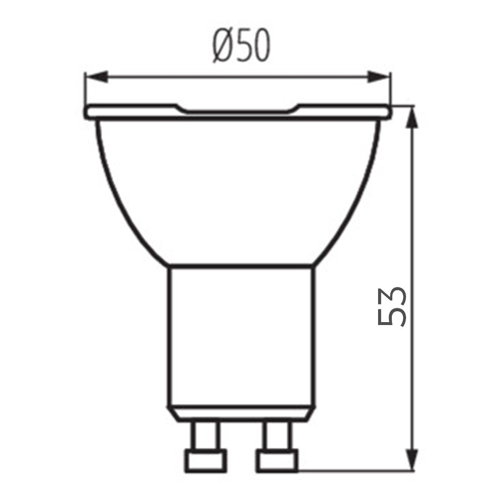 10x GU10 7W = 60W LED Light Bulb Spotlight Lamp Cool White 6500K Bright Best Energy Saving Light Bulbs